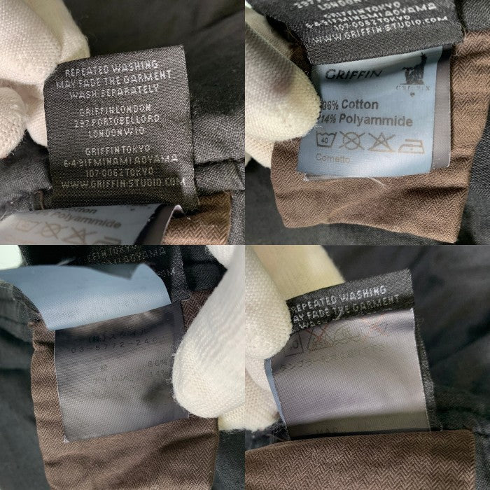 GRIFFIN グリフィン ダメージ加工 ミリタリーフィールドジャケット チャコール イタリア製 Size L (34) 福生店