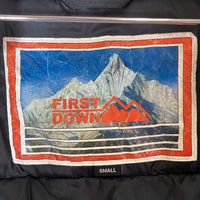 FIRST DOWN ファーストダウン 193-3526 バイカラー ダウンジャケット カーキ sizeS 瑞穂店
