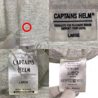 CAPTAINS HELM キャプテンズヘルム PLEASURE SEEKERS L/S TEE プリント ロングスリーブTシャツ アッシュグレー Size L 福生店
