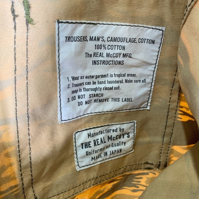 The Real McCOY'S リアルマッコイズ タイガーカモ カーゴパンツ 迷彩 Size M-R 福生店
