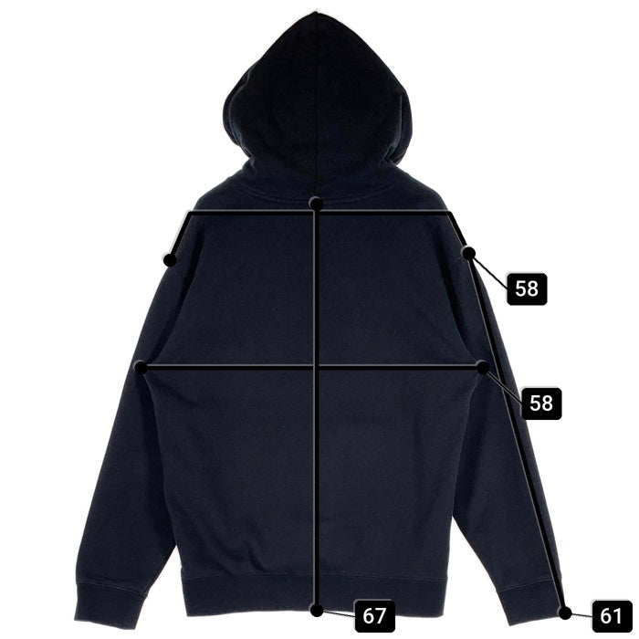 HUF ハフ ESSENTIALS OG LOGO HOODIE エッセンシャルズ ボックスロゴ フーディー パーカー ブラック Size M 福生店
