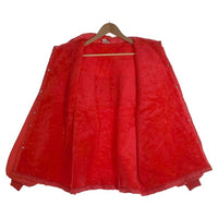 Birdie by Richard A.LEslie 裏ボア ナイロンコーチジャケット レッド USA製 Size XL 福生店