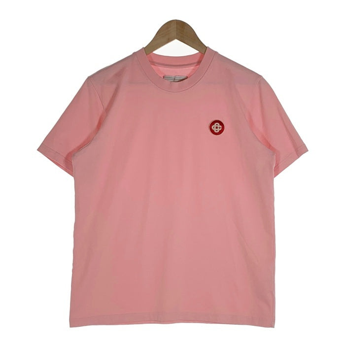 Casablanca カサブランカ 22SS ワンポイント ワッペン Tシャツ ピンク MS22-JTS-001 Size M 福生店