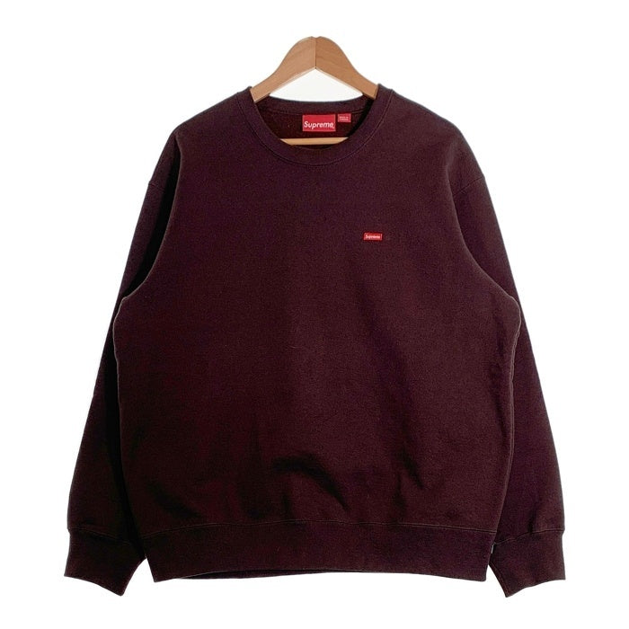 SUPREME シュプリーム 22AW Small Box Logo Crewneck Sweatshirt スモールボックスロゴ クルーネックスウェットトレーナー ブラウン Size M 福生店