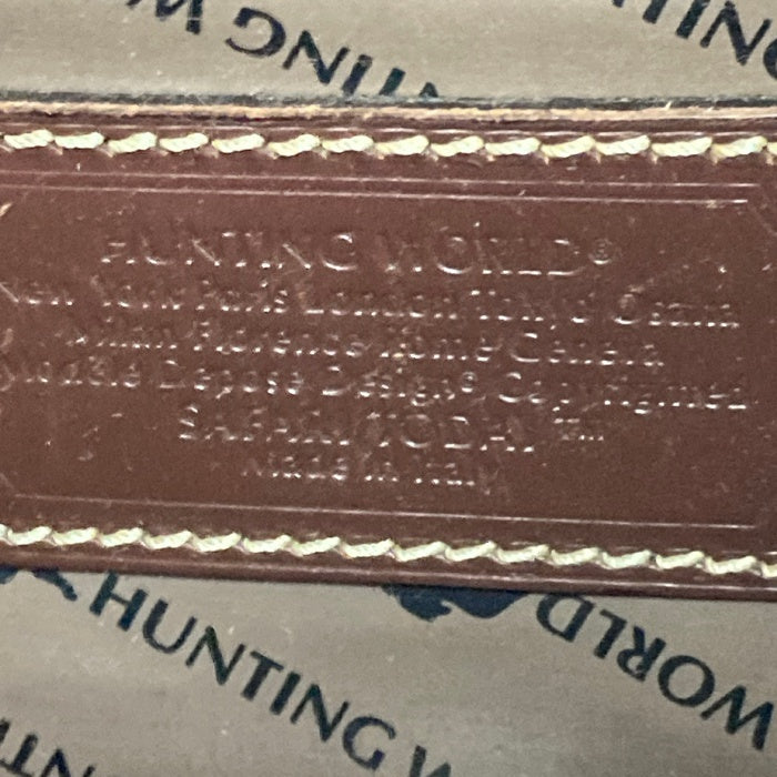 HUNTING WORLD ハンティングワールド SAFARI TODAY サファリ トゥデイ キャンバス セカンドバッグ ブラック 瑞穂店
