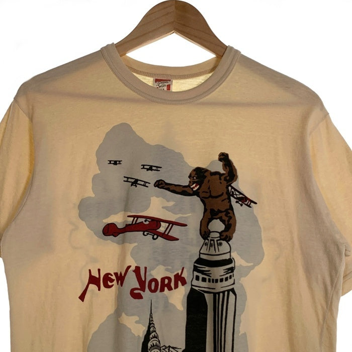 FREEWHEELERS フリーホイーラーズ Power Wear NEW YORK キングコング プリントTシャツ アイボリー Size M 福生店