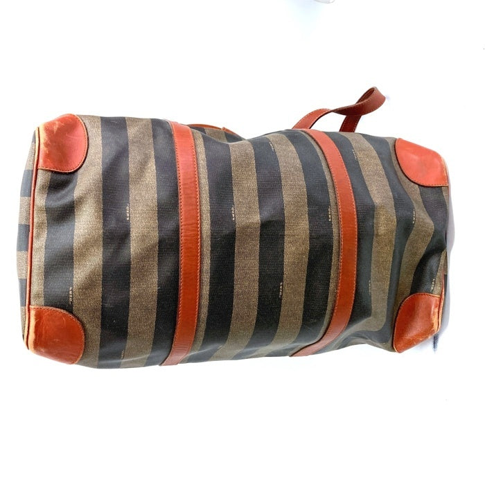 FENDI フェンディ ペカン柄 2WAY ボストンバッグ ブラック×ブラウン 瑞穂店