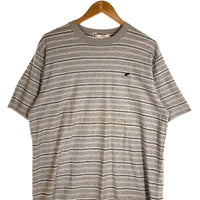 A BATHING APE アベイシングエイプ BAPESTA刺繡 ボーダーTシャツ グレー 日本製 Size L 福生店