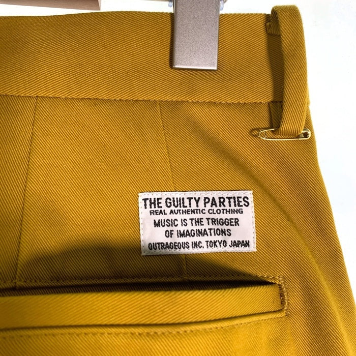 WACKO MARIA ワコマリア Double Pleated Chino Trousers ダブルプリーツ チノトラウザーパンツ イエロー Size L 福生店