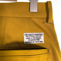 WACKO MARIA ワコマリア Double Pleated Chino Trousers ダブルプリーツ チノトラウザーパンツ イエロー Size L 福生店