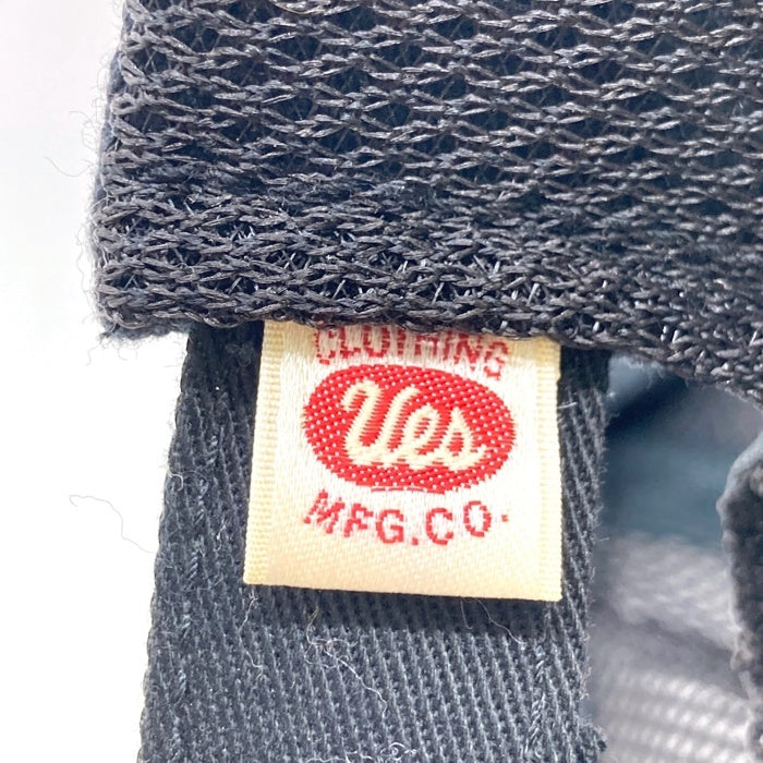 UES ウエス ワッペン メッシュキャップ ブラック sizeL 瑞穂店