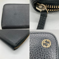 GUCCI グッチ 449347 ラウンドファスナー長財布 ブラック 瑞穂店