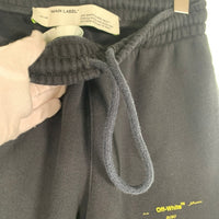 OFF-WHITE オフホワイト クロスアロー プリント スウェット パンツ ブラック OMCH026F19E30010 Size S 福生店
