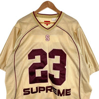 SUPREME シュプリーム 23SS Perfect Season Football Jersey パーフェクトシーズン フットボールジャージ メッシュ クリーム ピンク Size XXL 福生店