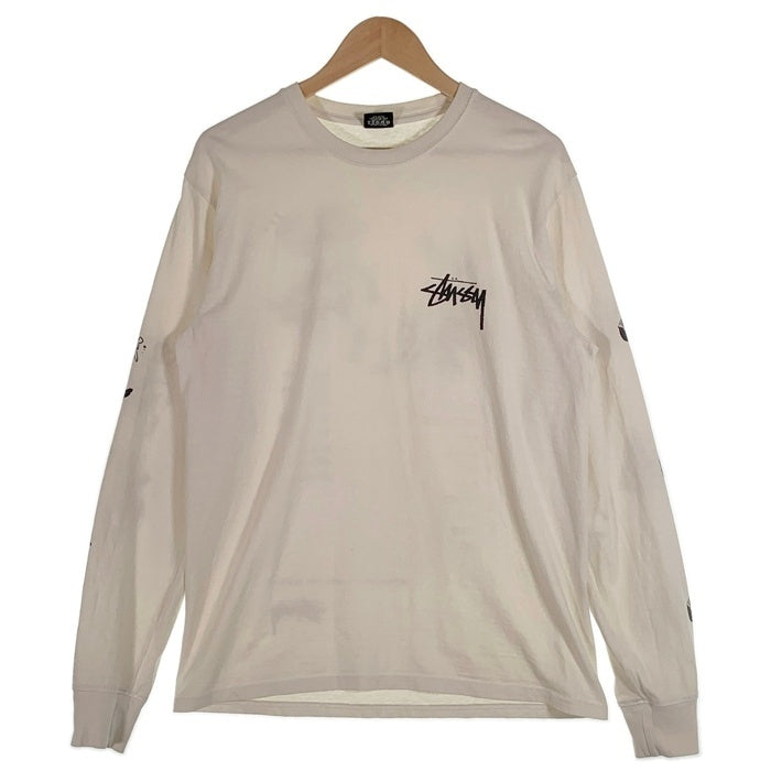 STUSSY ステューシー Angel Pigment Dyed L/S Tee エンジェル ピグメント ダイ 長袖 Tシャツ ロンT オフホワイト Size M 福生店