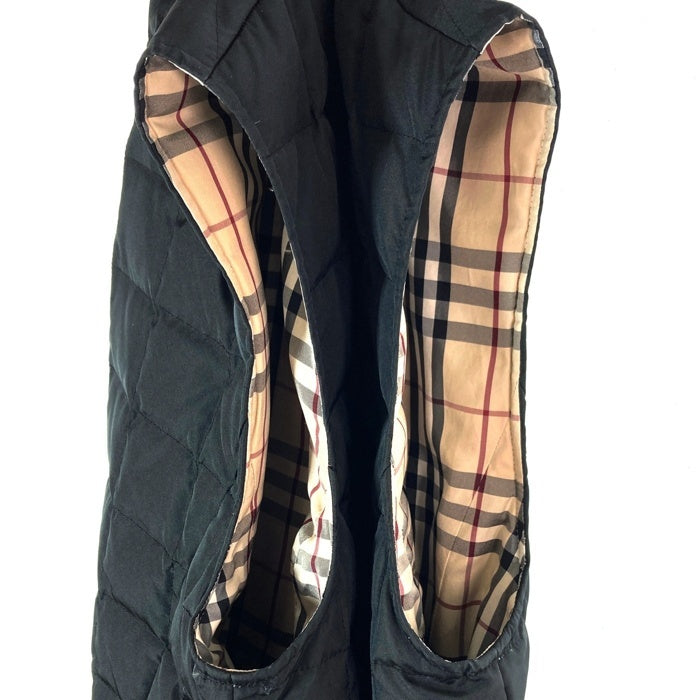 BURBERRY LONDON バーバリーロンドン リバーシブル ノバチェック 裏地キルティング ダウンベスト ベージュ size9 瑞穂店