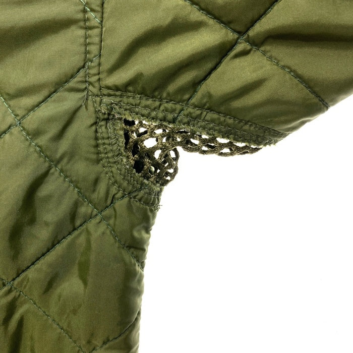 イギリス軍 ダブルボタン キルティング ライナージャケット オリーブ size170/112 瑞穂店