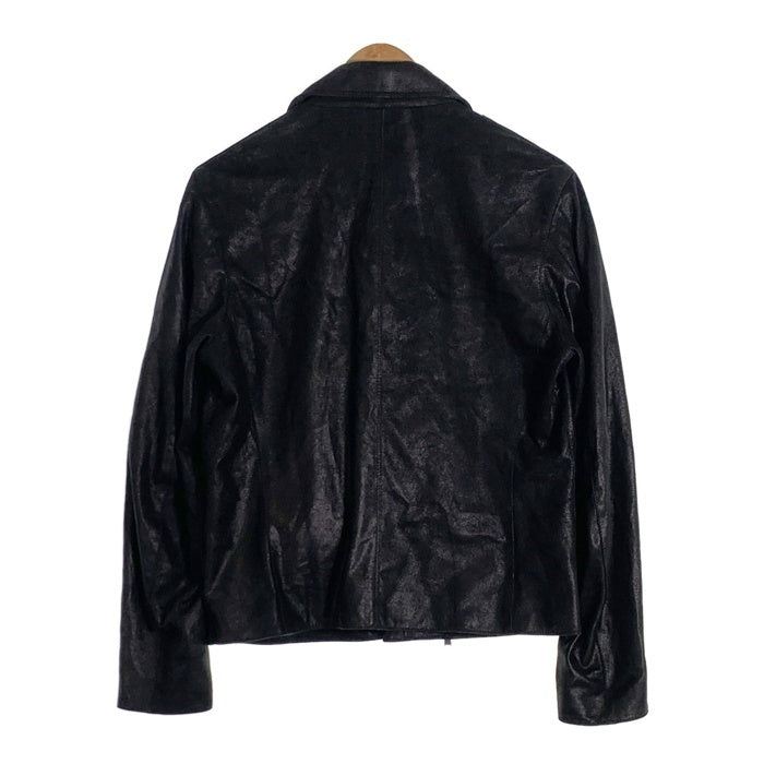 International Gallery BEAMS インターナショナルギャラリービームス PER BACCO ゴートレザー ダブルライダースジャケット ブラック 11-18-2073-730 Size 46 福生店
