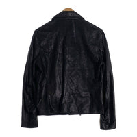 International Gallery BEAMS インターナショナルギャラリービームス PER BACCO ゴートレザー ダブルライダースジャケット ブラック 11-18-2073-730 Size 46 福生店