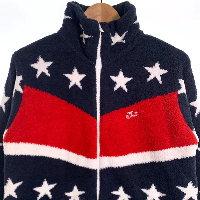 TMT ティーエムティー 19AW SHAGGY BOA STAR ZIP UP JACKET シャギーボア スタージップジャケット ネイビー TKN-F1901 Size L 福生店
