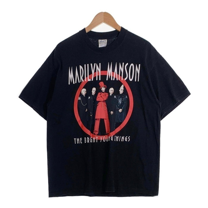 00's MARILYN MANSON マリリンマンソン THE BRIGHT YOUNG THINGS コピーライト2003 半袖 Tシャツ ブラック Size XL 福生店