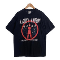 00's MARILYN MANSON マリリンマンソン THE BRIGHT YOUNG THINGS コピーライト2003 半袖 Tシャツ ブラック Size XL 福生店