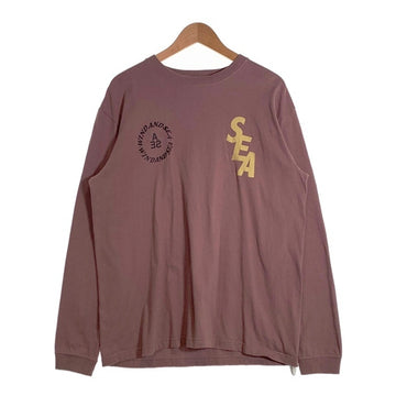 WIND AND SEA ウィンダンシー -YOU AND SEA- WDS CUSTOM L/S Tee プリント ロングスリーブTシャツ MERLOT WDS-O-YAS-23-Q3-01 Size L 福生店