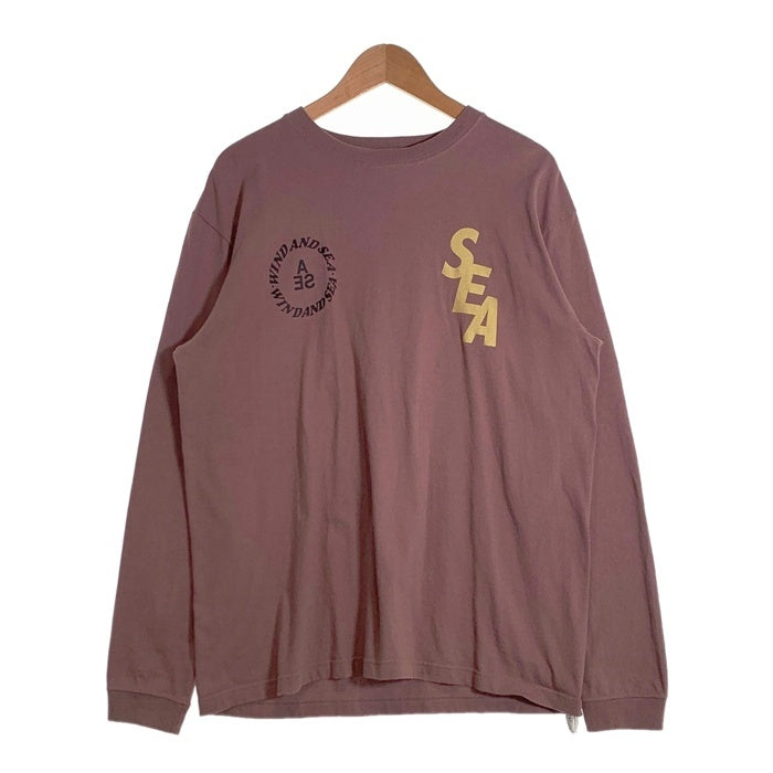 WIND AND SEA ウィンダンシー -YOU AND SEA- WDS CUSTOM L/S Tee プリント ロングスリーブTシャツ MERLOT WDS-O-YAS-23-Q3-01 Size L 福生店