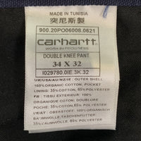 Carhartt WIP カーハート DOUBLE KNEE PANT ダブルニー ワークパンツ ダック ネイビー ブラック Size 34×32 福生店