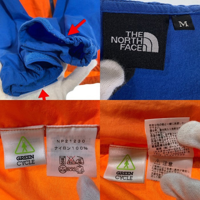 THE NORTH FACE ノースフェイス Compact Jacket コンパクトジャケット オレンジ ブルー NP21230 Size M 福生店