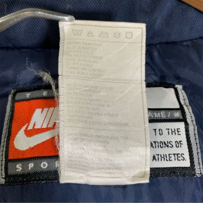 00's NIKE ナイキ TEAM SPORT ペン・ステート・ニタニー・ライオンズ 刺繡 ジップアップ ダウンジャケット ネイビー Size XL 福生店