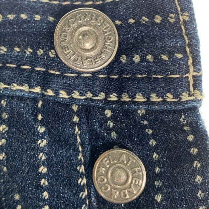 THE FLAT HEAD フラットヘッド ウォバッシュストライプ デニムペインターパンツ インディゴ WPN-03W Size 32 福生店