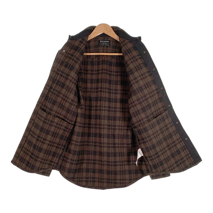 FILSON フィルソン BEARTOOTH JAC SHIRT ベアトゥース シャツジャケット コットン ダークチョコレート 20067693 並行品 Size S-M 相当 福生店