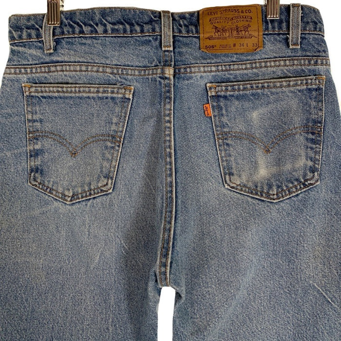 90's Levi's リーバイス 505 テーパードデニムパンツ インディゴ USA製 オレンジタブ 20505-0217 Size 34×33 福生店