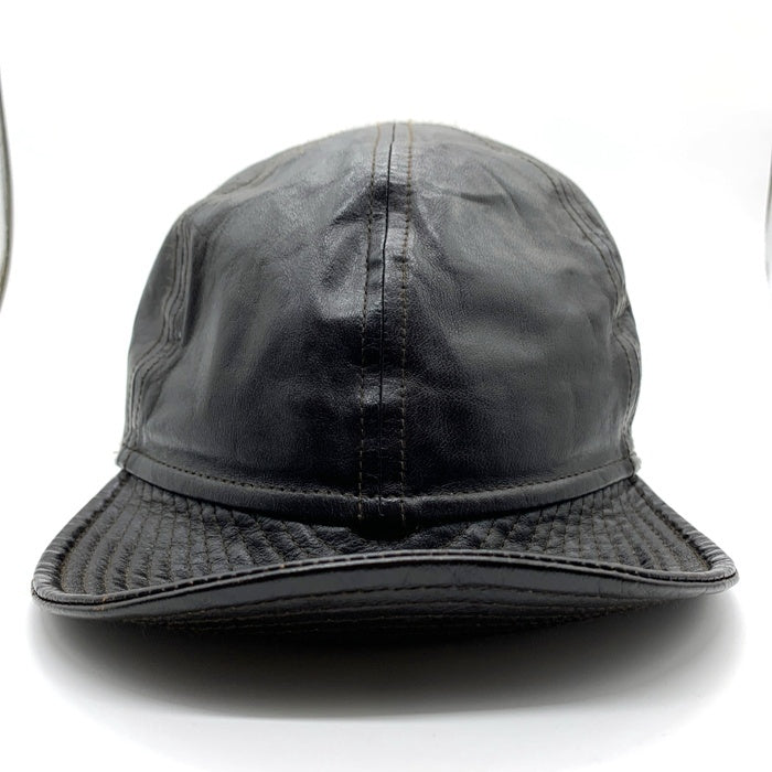 THE REAL McCOY`S リアルマッコイズ A-3 メカニック レザーキャップ ブラック Size 7 1/2 福生店
