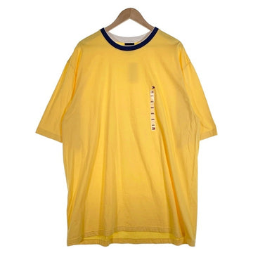 00's TOMMY HILFIGER トミーヒルフィガー クルーネックTシャツ イエロー メキシコ製 Size XXL 福生店