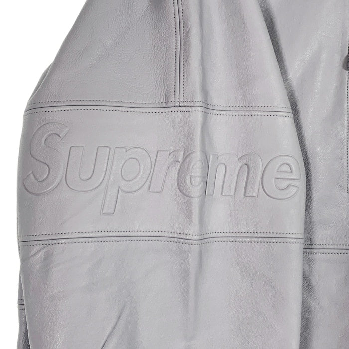 SUPREME シュプリーム 22SS GORE-TEX Leather Jacket ゴアテックス ラムレザージャケット ジップアップフーディ グレー Size L 福生店