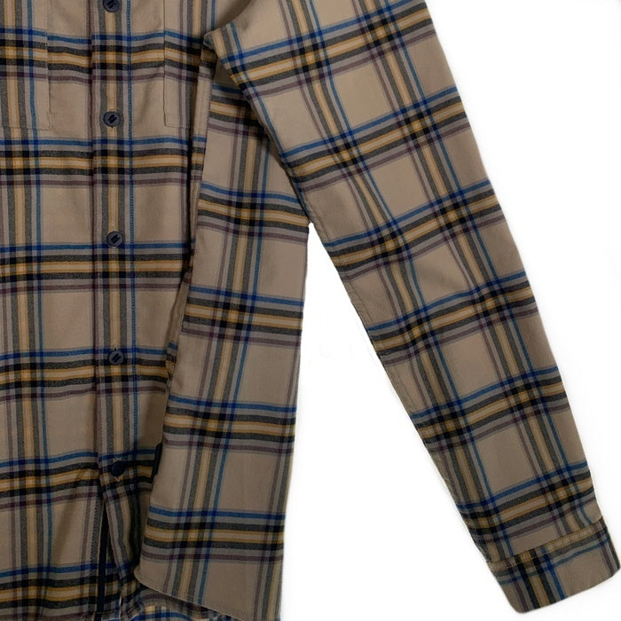 Patagonia パタゴニア Canyonite Flannel Shirt キャニオナイト フランネルシャツ ベージュ ブルー イエロー Size L 福生店