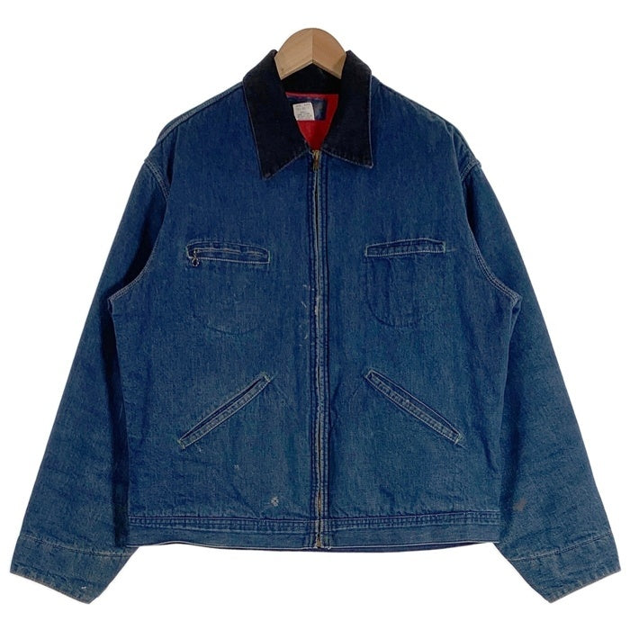 70's OSHKOSH オシュコシュ デニムワークジャケット 裏キルティング インディゴ 701-8212 USA製 Size 46R 福生店