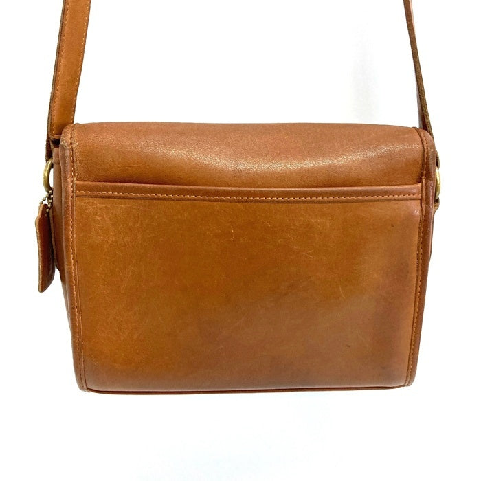 OLD COACH オールドコーチ0836-331 USA製 ショルダーバッグ ターンロック ブラウン 瑞穂店