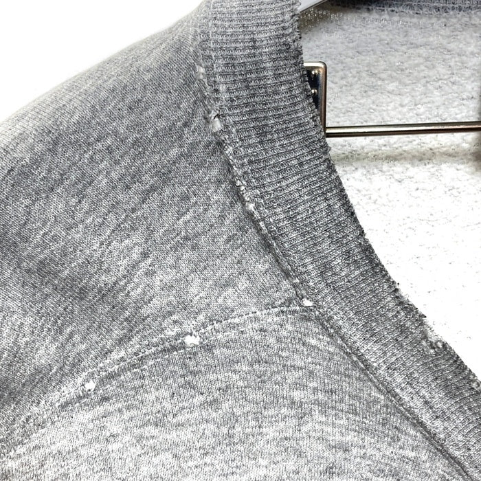 90's L.L.Bean エルエルビーン アーチロゴワッペン 前V スウェットトレーナー RUSSELLボディ USA製 グレー Size L 瑞穂店