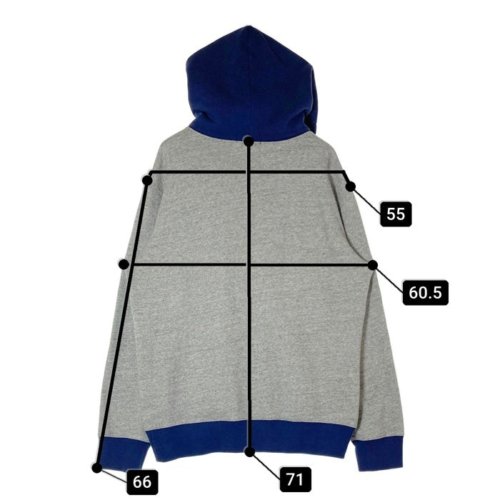 Polo Ralph Lauren ポロラルフローレン U.S.R.L.S PATROL 前V ツートン ヴィンテージ風 スウェットトレーナー グレー sizeL 瑞穂店