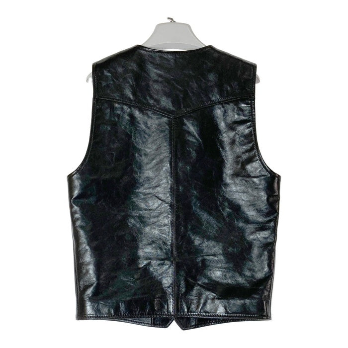 Y’2 LEATHER ワイツーレザー ホースハイド レザーベスト ブラック 馬革 Size40 瑞穂店