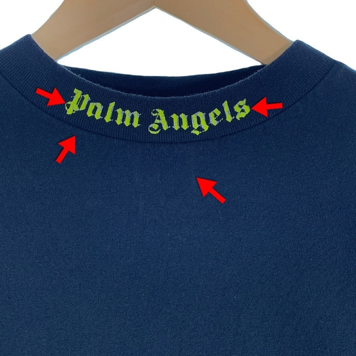 Palm Angels パームエンジェルス CLASSIC LOGO OVER TEE クラシックロゴプリント Tシャツ ブラック PMAB001S19413007 Size M 福生店