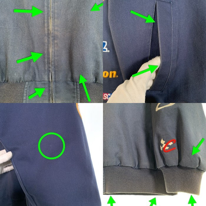 MILLER LITE ミラーライト NASCAR ナスカー ジップアップ レーシング ジャケット ネイビー Size XL 福生店