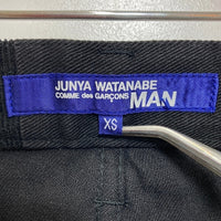 JUNYA WATANABE COMME des GARCONS MAN ジュンヤワタナベ コムデギャルソンマン 14SS スウェードレザーポケット パッチワークブラックデニムパンツ WN-P001 AD2014 Size XS 瑞穂店