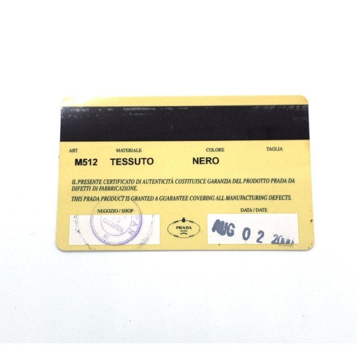 PRADA プラダ TESSUTO ナイロン 二つ折り財布 ブラック マジックテープ NERO M512 福生店
