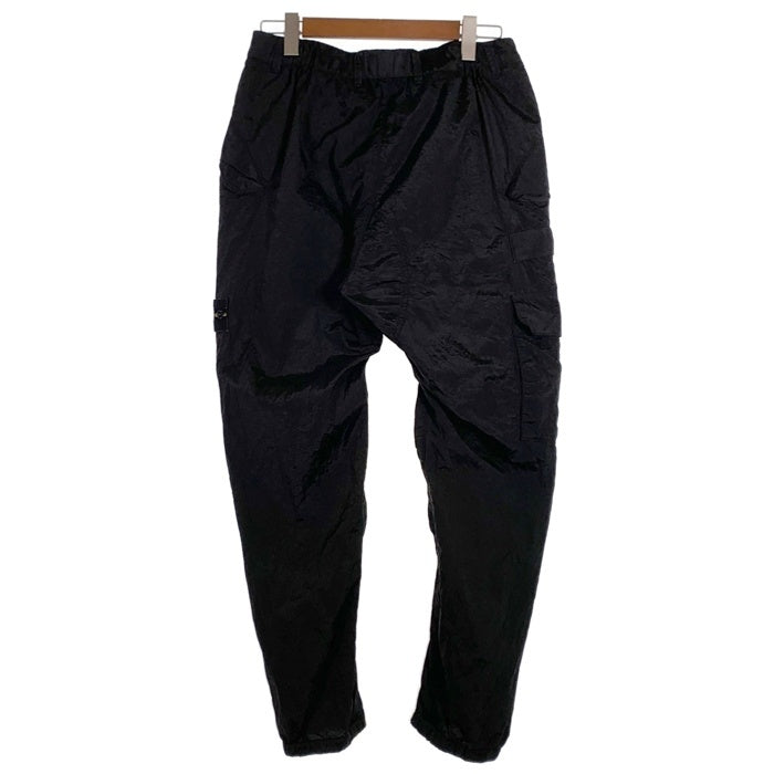 STONE  ストーンアイランド 22AW NYLON L IN ECONYL Front Zip Cargo Pants ナイロンメタル カーゴパンツ ブラック 77153169 Size W31 STONE ISLAND ストーンアイランド 22AW NYLON METAL IN ECONYL Front