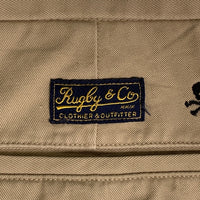 RALPH LAUREN RUGBY ラルフローレンラグビー スカルボーン刺繡 チノツイル ショートパンツ 総柄 ベージュ Size 33 福生店