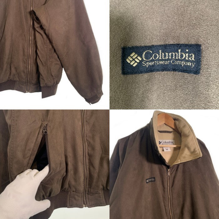 Columbia コロンビア フェイクヌバック スタンドカラージップアップジャケット 内フリース ブラウン 206 PM5119 Size XL 福生店